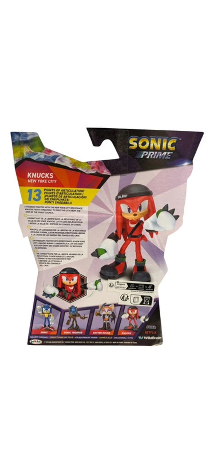 Figurine Sonic Prime Knucks 15 cm Jakks Pacific neuf - photo numéro 2