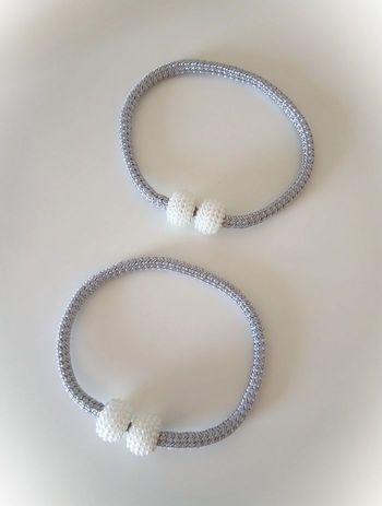 Embrasses à rideaux à boules magnétiques, neuves