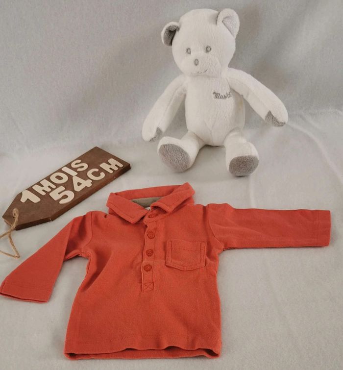 Tee-shirt 👣 manches longues Kitchoun 1mois/54cm - photo numéro 5