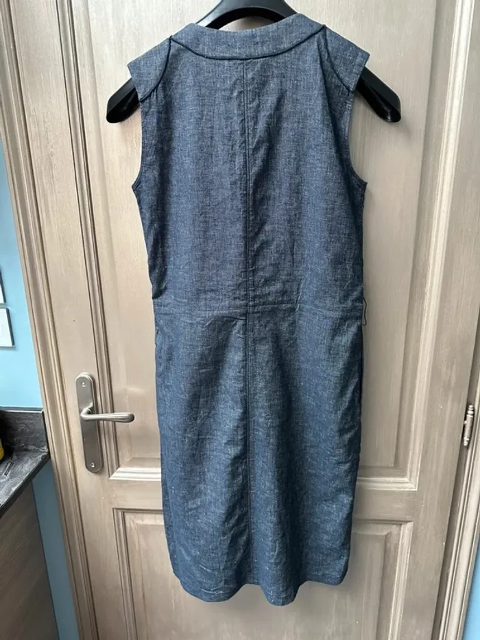 Robe bleu longue en lin Ginger 38 - photo numéro 8