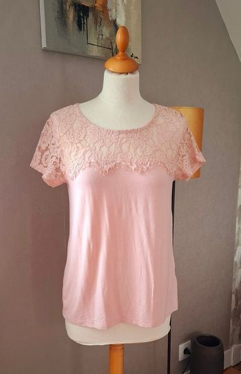 top BLANCHE PORTE rose