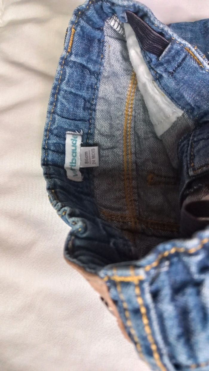 Short en jeans vertbaudet - photo numéro 3