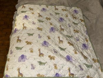 Tapis d’éveil tissus motif animaux