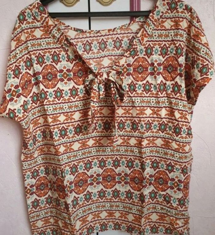 Blouse " Aileen" imprimée en T.L(40) - photo numéro 3