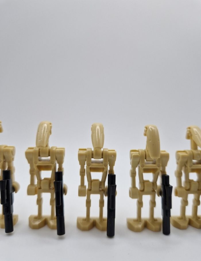 Figurines type lego 6 droides de combats star wars - photo numéro 2