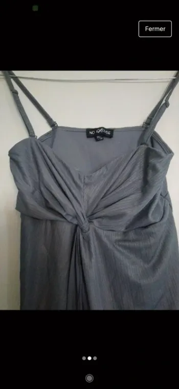Top de fête🥂gris brillant 34 No excuse
