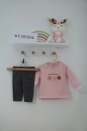 Ensemble pull Kiabi et legging Orchestra 6 mois