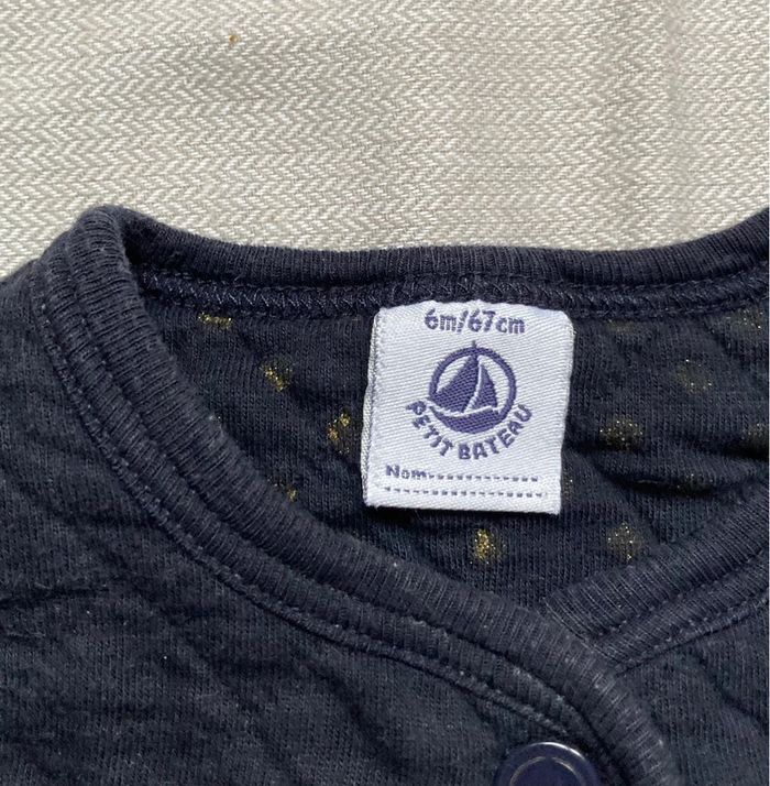 Veste/gilet molleton Petit Bateau 6 mois - photo numéro 3