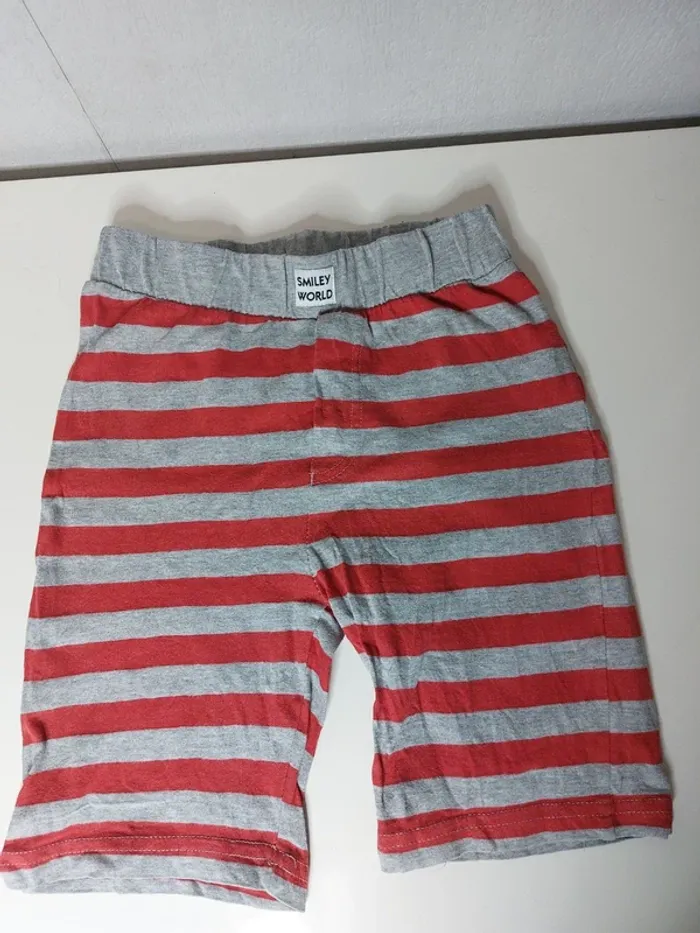 Kinder Short gris , rouge