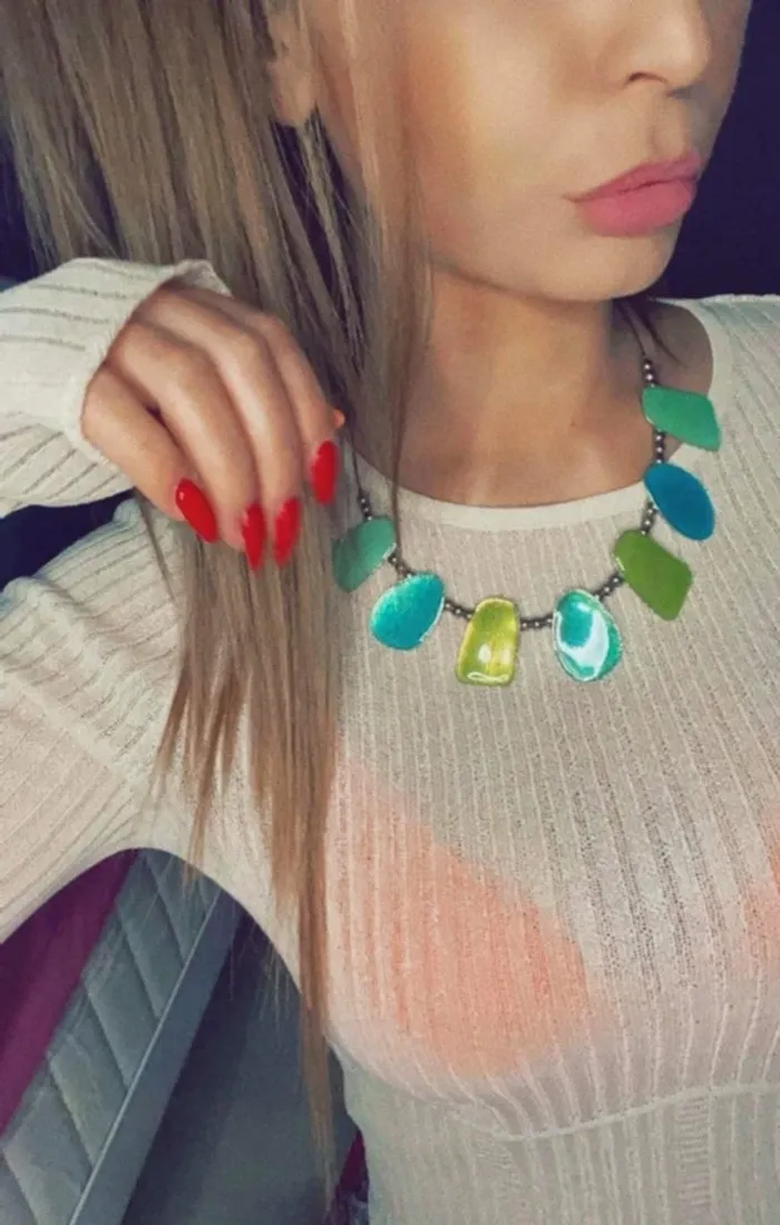 Collier estival 🟢🔵 - photo numéro 2