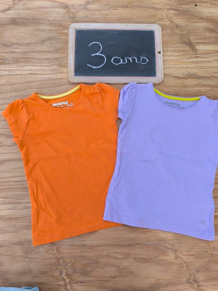 Lot de 2 t-shirts Orchestra taille 3 ans en très bon état