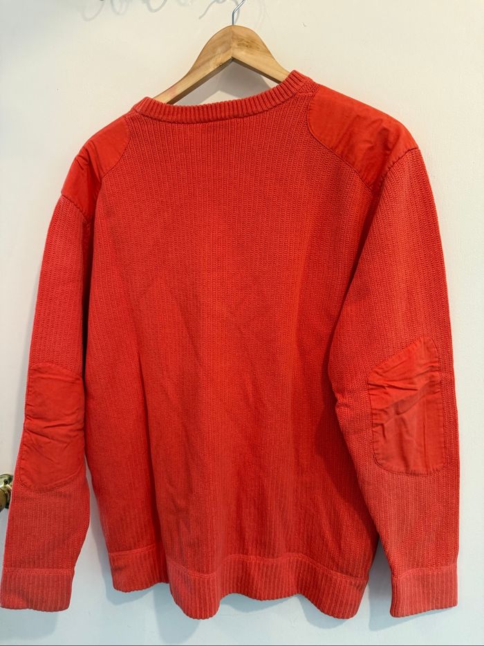 Pull homme orange vintage  Lacoste L - photo numéro 4