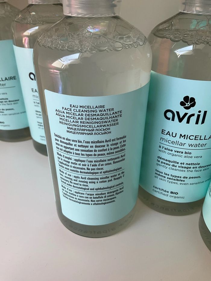 Lot de 5 flacons eau micellaire bio Avril - photo numéro 6