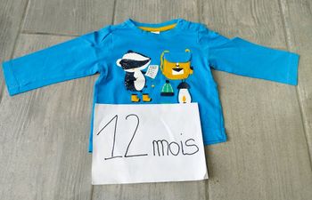 Lot n°296 T-shirt manches longues Baby Club 12 mois