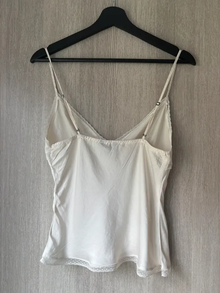🌸 Caraco en soie écru - Tara Jarmon - T 40 🌸 - photo numéro 4
