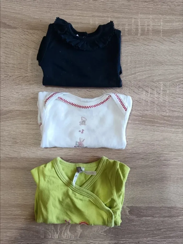C44 Lot bodies petit bateau / Orchestra 3 mois
