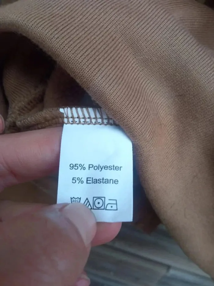 Veste manches longues à capuche marron Shein 34 XS - photo numéro 3