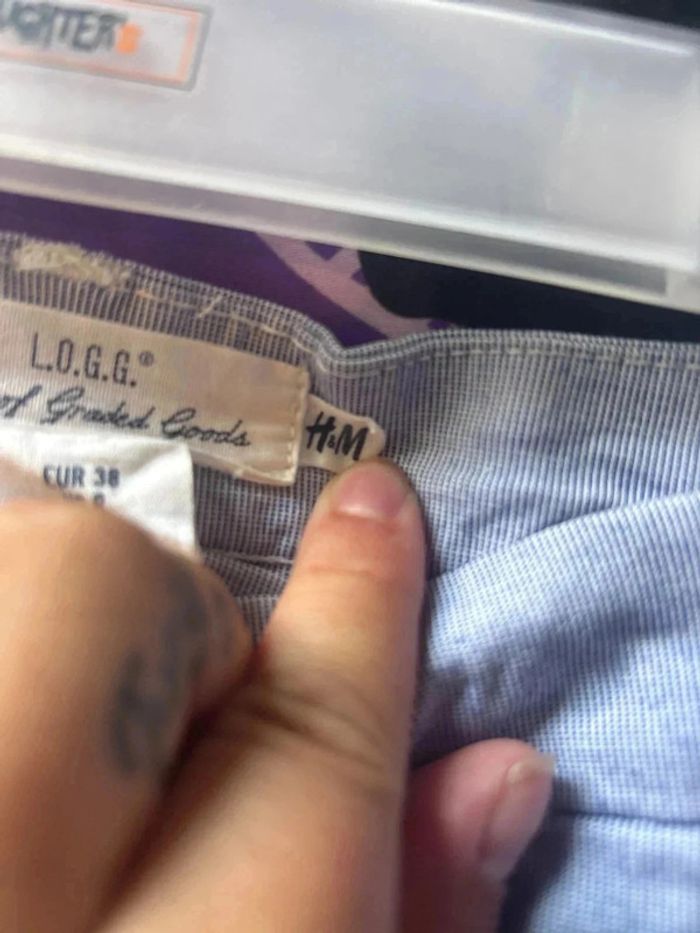Short à rayure taille 38 marque h&m - photo numéro 4