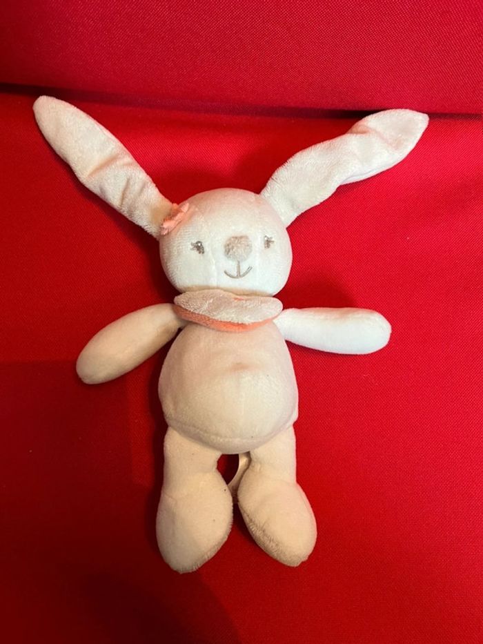 Peluche hochet doudou Nattou Mia le lapin - photo numéro 3