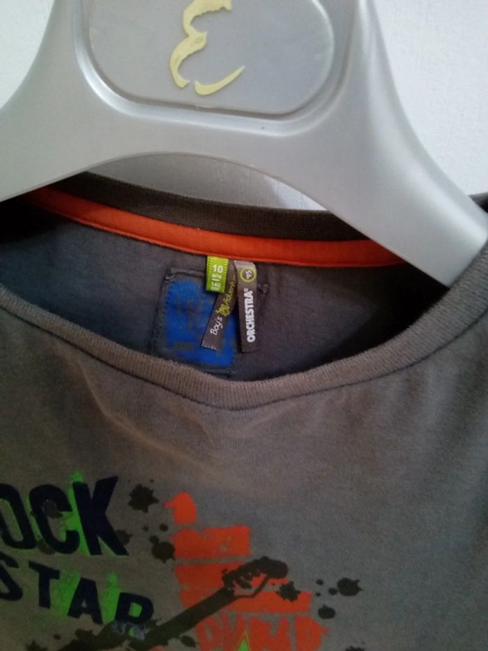 Tee-shirt manches longues "Rock Star" T.10 ans - Orchestra - photo numéro 3