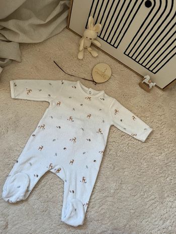 Pyjama velour Kiabi 3 mois neuf