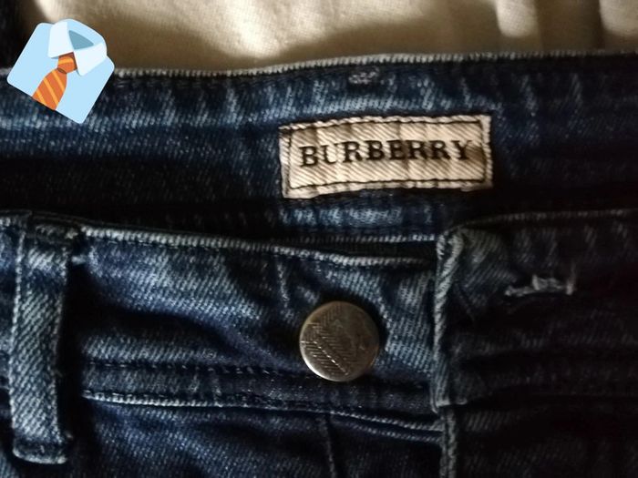 Jean Bleu Marine Burberry – Taille 35 - photo numéro 5