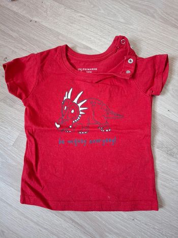Tshirt dinosaure rouge