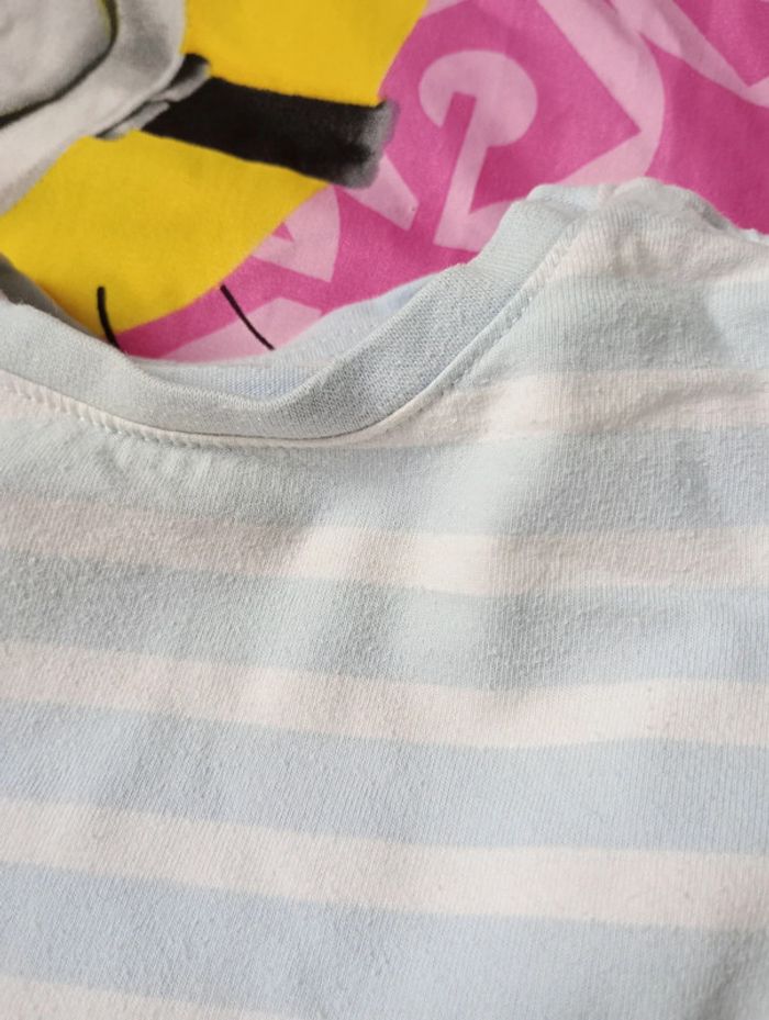 T-shirt 18 mois bleu blanc - photo numéro 5