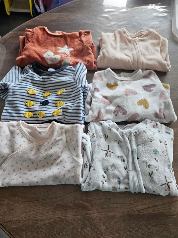 Lot de 6 pyjamas bébé
