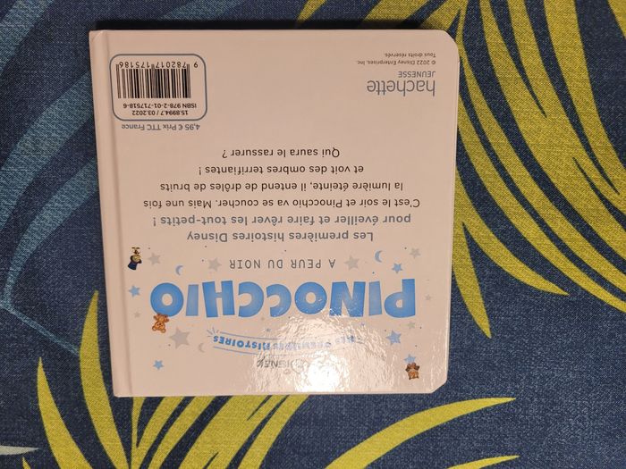 Livre Pinocchio a peur du noir Disney mes premières histoires - photo numéro 2