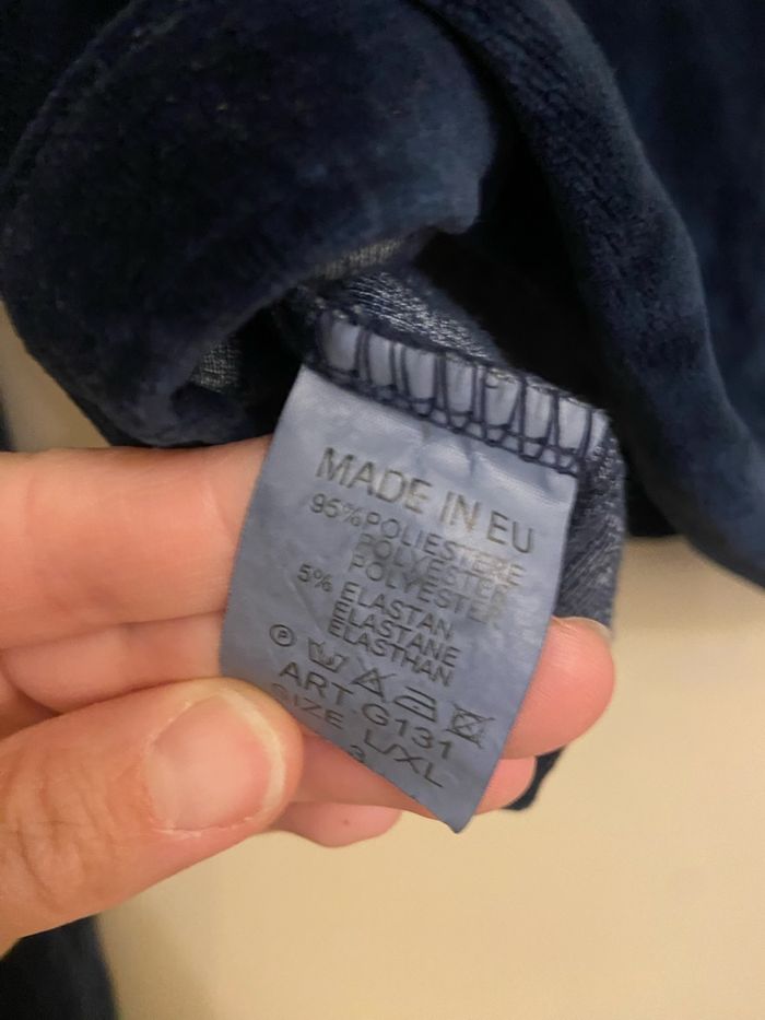 Sweat-shirt velours marine femme L/XL - photo numéro 10