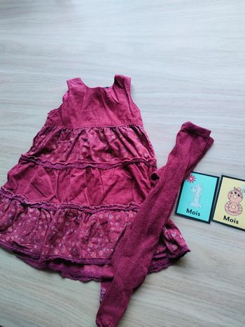 Ensemble bordeaux fille