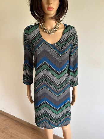 Robe imprimée avec manches 3/4 la Fée Maraboutée taille 40 jamais portée