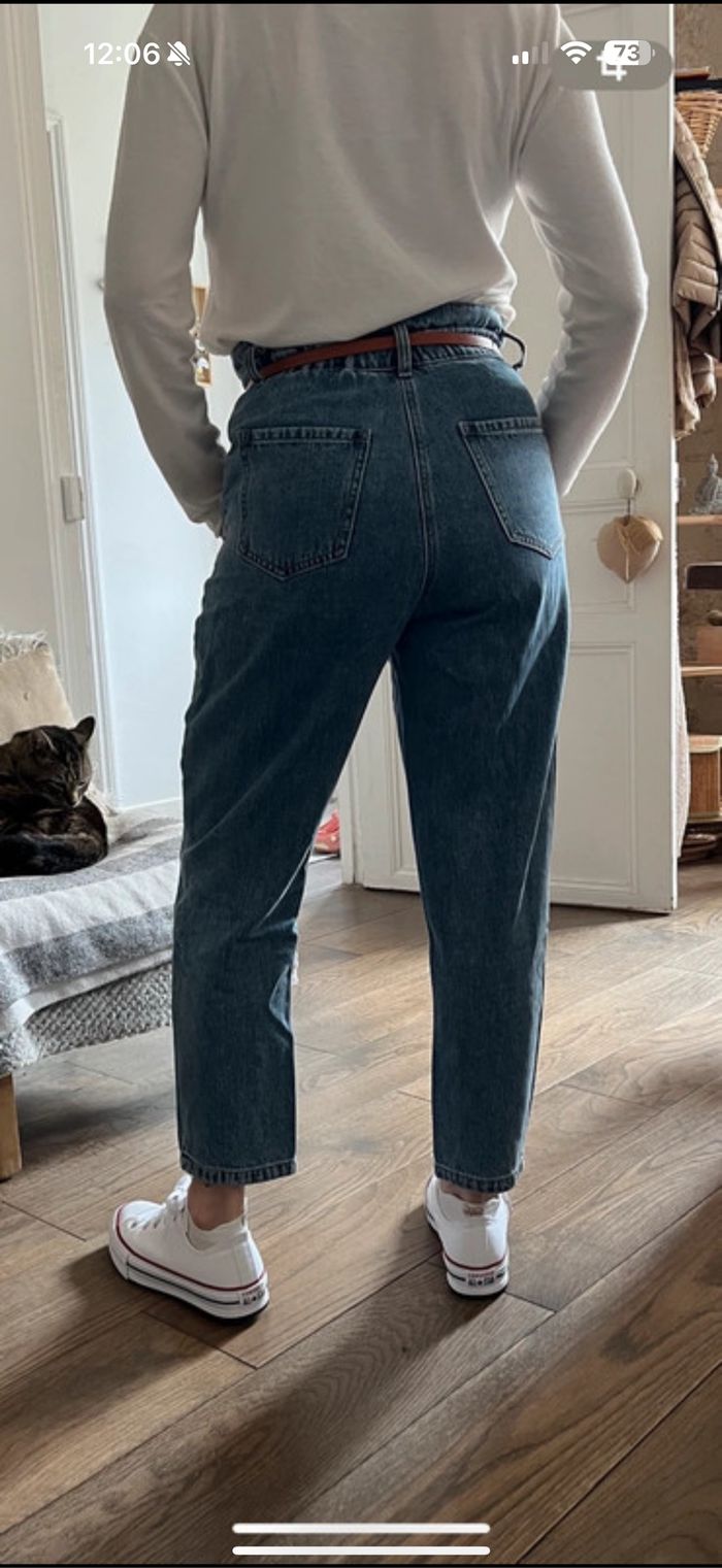 JEAN TAILLE HAUTE CACHE CACHE T38 - photo numéro 2