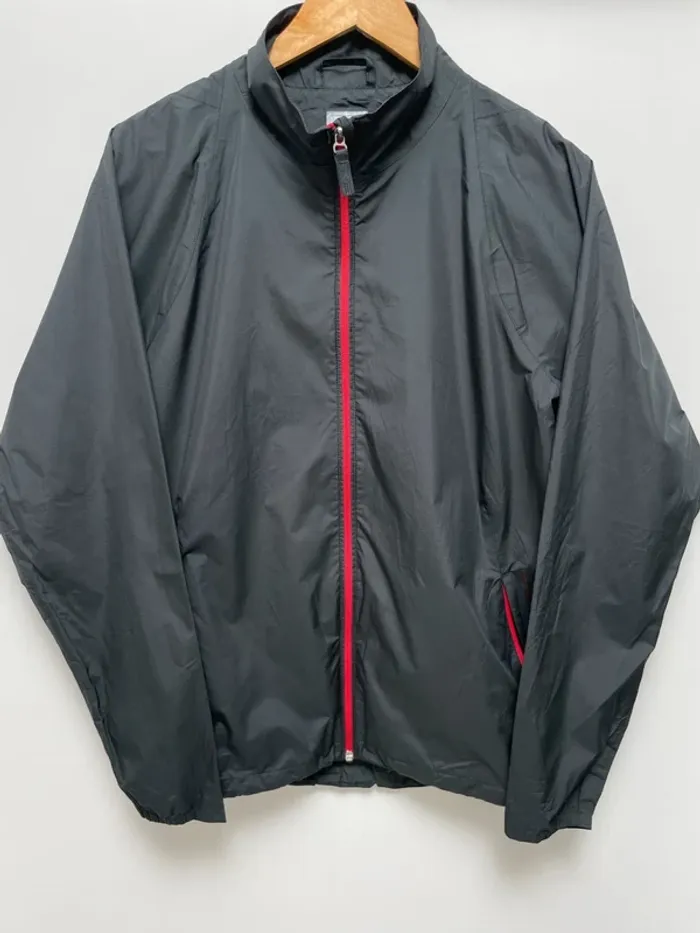 Adidas Climaproof Waterproof Raincoat Jacket Mens Medium Full Zip Long Sleeve Black
