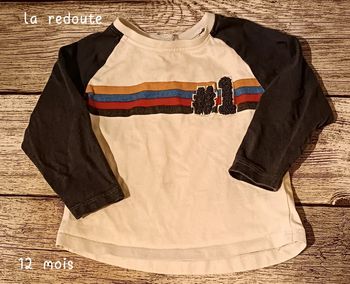 Tee-shirt manches longues La Redoute 12 mois