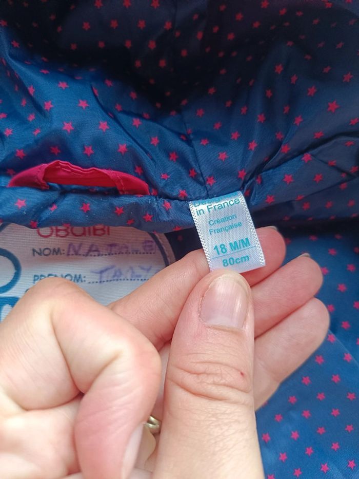 Blouson doudoune avec capuche Fille 18 mois Obaïbi - photo numéro 10