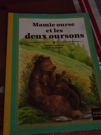Livre Mamie ourse et les deux oursons  Hatier 2013