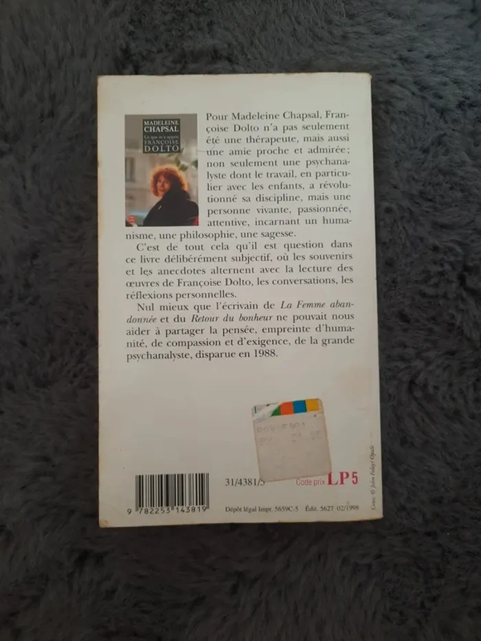 Ce que m'a appris Françoise dolto- madeleine chapsal - photo numéro 2