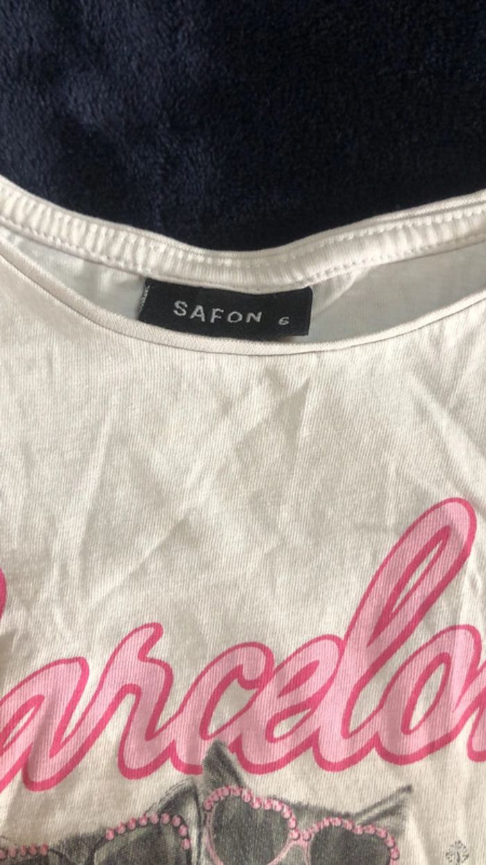 T-shirt fille 6ans Chats Barcelone - photo numéro 2