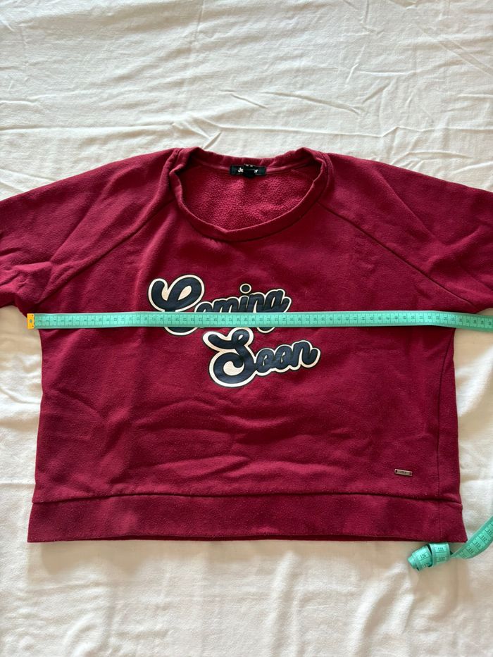 Top/Pull manche 3/4 bordeaux - photo numéro 8