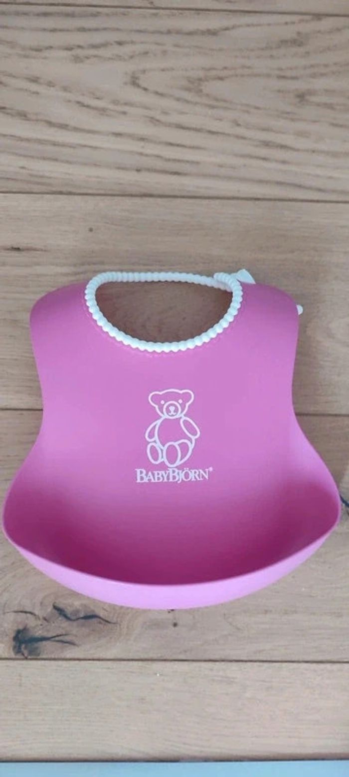 Bavoir babybjorn rose
