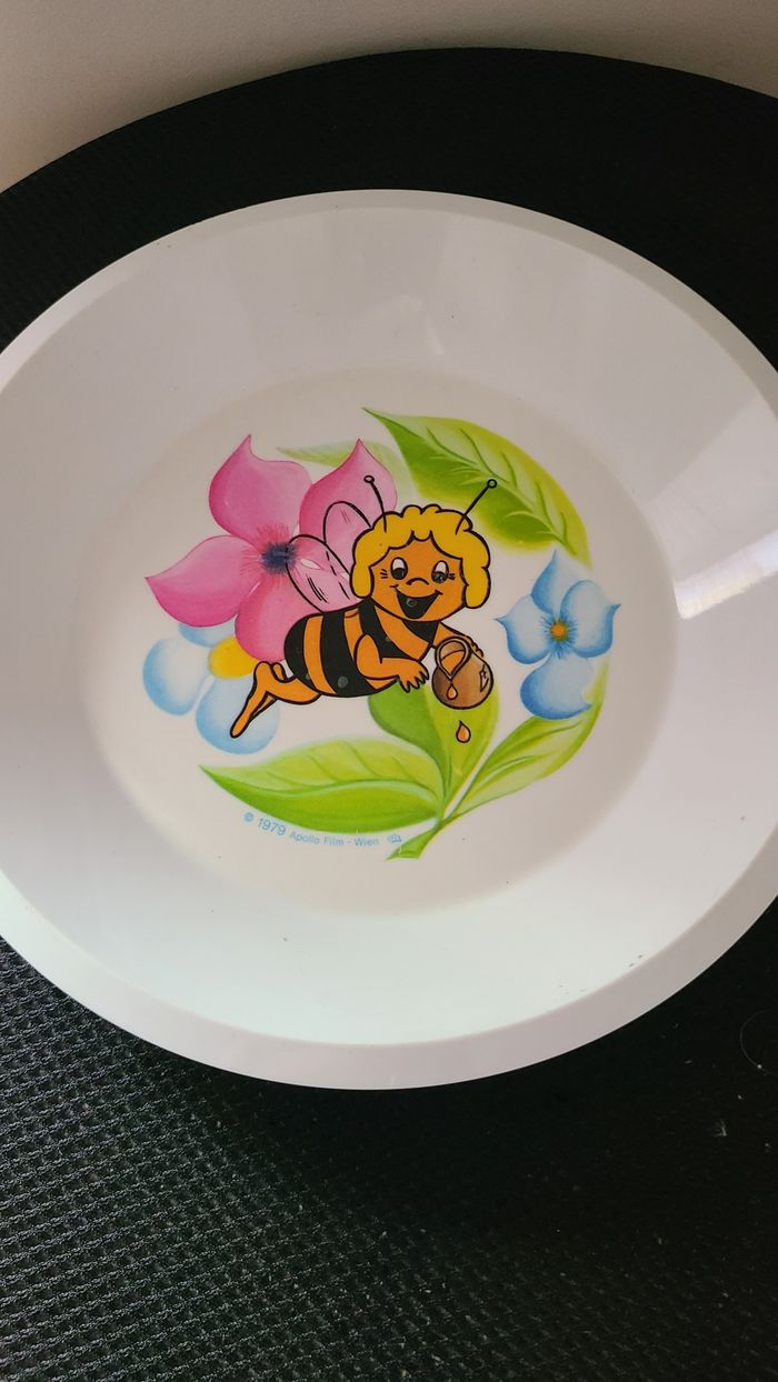 Assiette creuse collector Maya l'abeille Melamine - photo numéro 3