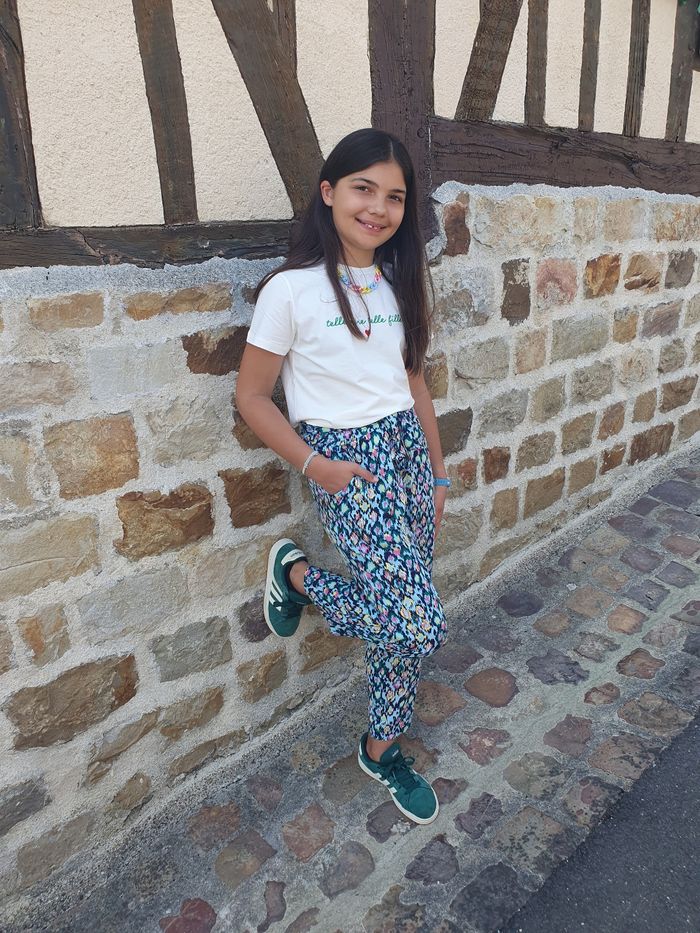 T-shirt Telle mère telle fille blanc/vert Taille 8 ans - photo numéro 2