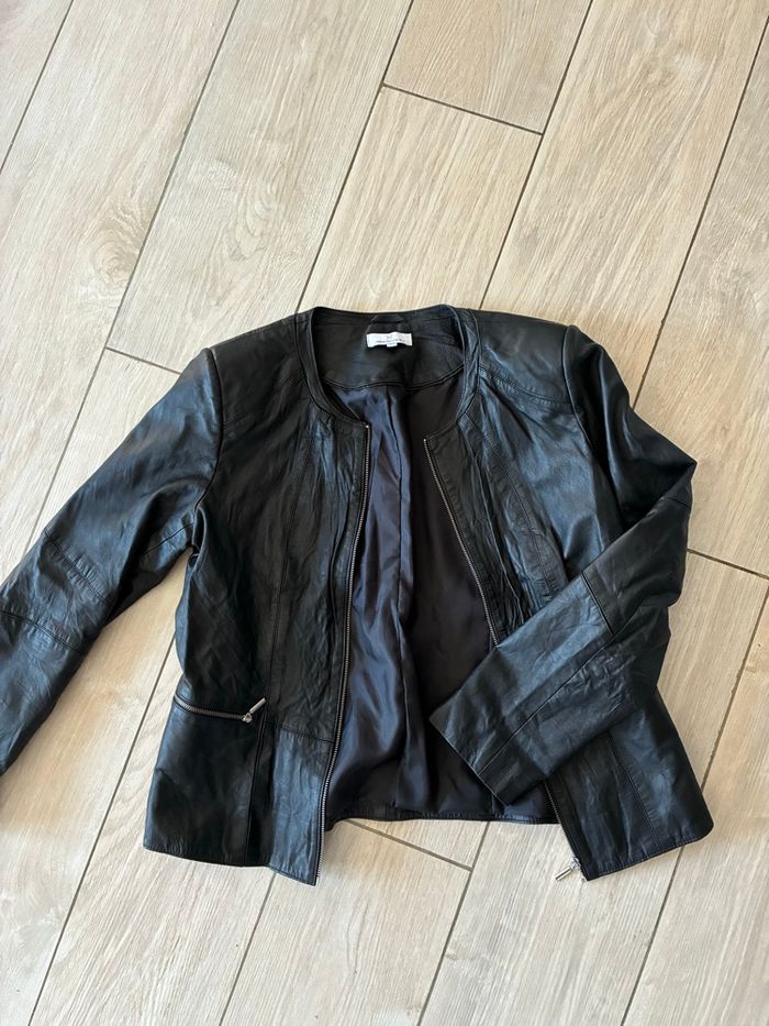 Veste en cuir véritable Jacqueline riu - photo numéro 4