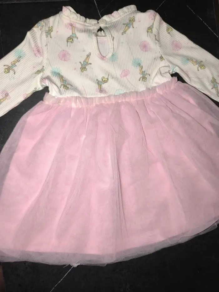 Robe de soirée fée clochette 6/9 mois 74cm jamais portée - photo numéro 5