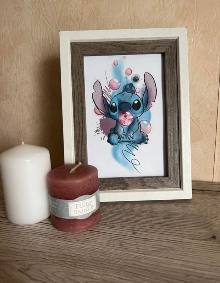 Affichette décoration stitch Disney