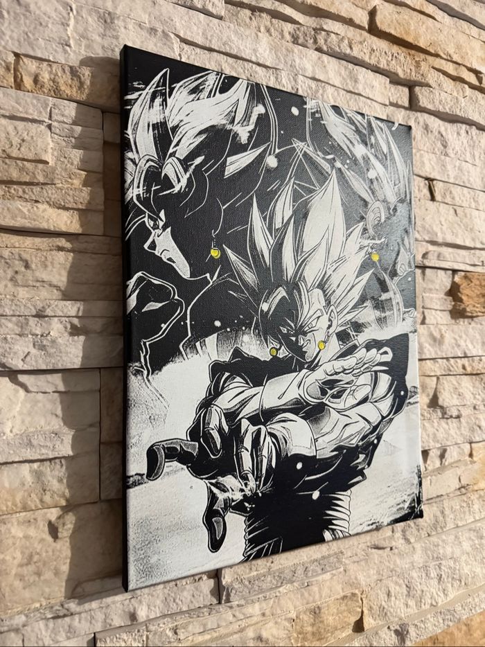 Tableau Vegetto fusion Dragon Ball en toile 30x40cm - photo numéro 3