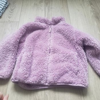 Veste zippée doudou rose 3/4 ans Uniqlo