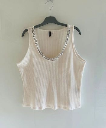 Débardeur blanc Divided Taille XL